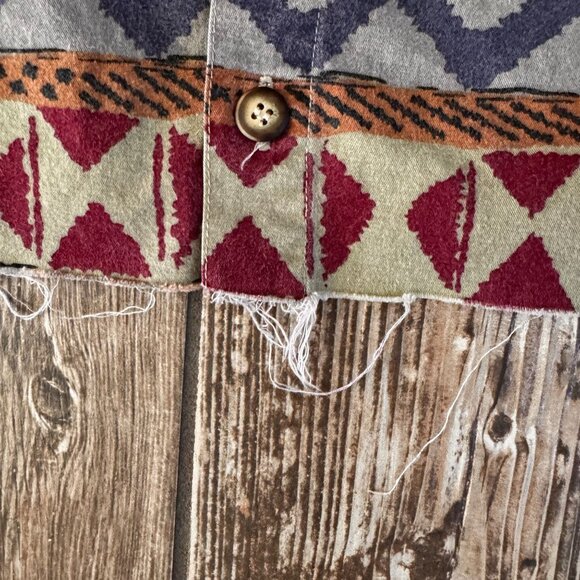 Vintage Territory Ahead Button Up Shirt Womens Large Southwestern Aztec Western‎ - Picture 6 of 8